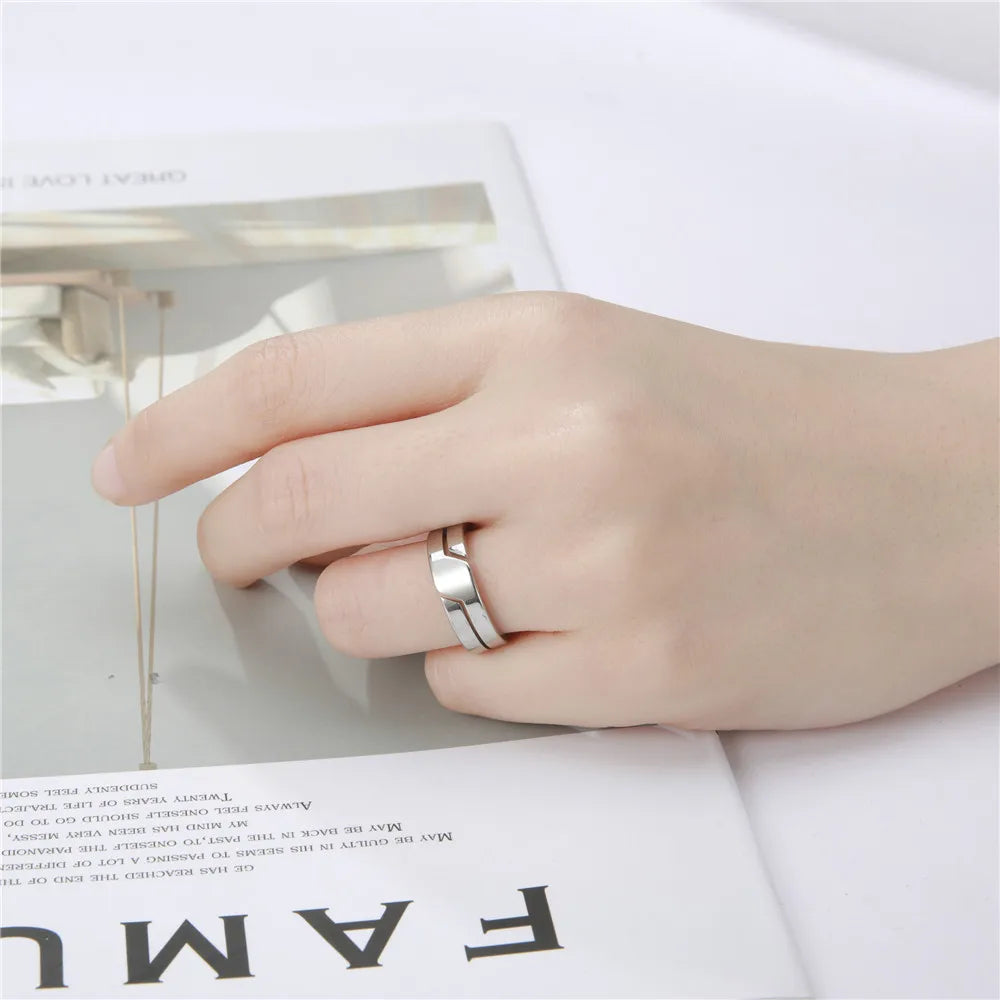 Stainless Steel Ring for Men Women