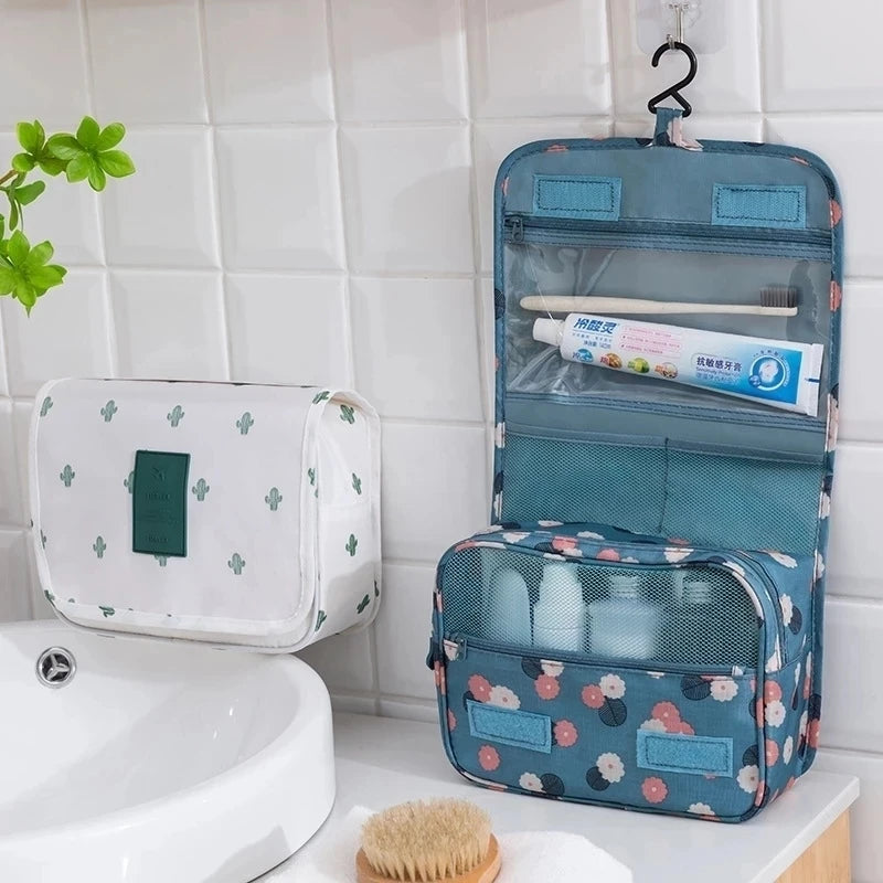 Men Women Bathroom Make Up Bag Hanging Travel Storage Bags Waterproof Beauty Cosmetic Bag Personal Makeup Bags Wash Organizer