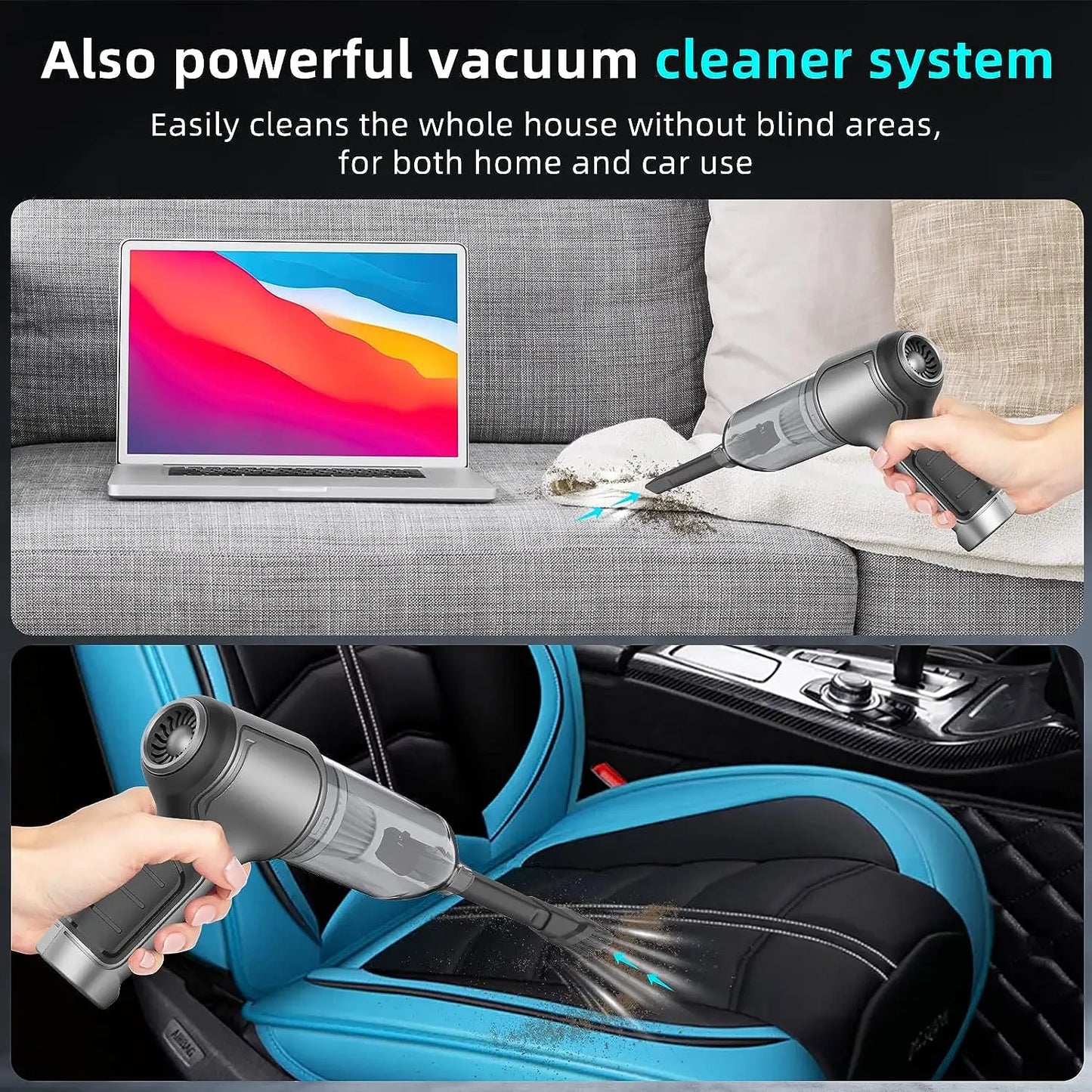 1PC 4-in-one Mini Powerful Wireless Vacuum cleaner Home Cleaning Robot,Blow And Suction Integrated Vacuum Cleaner