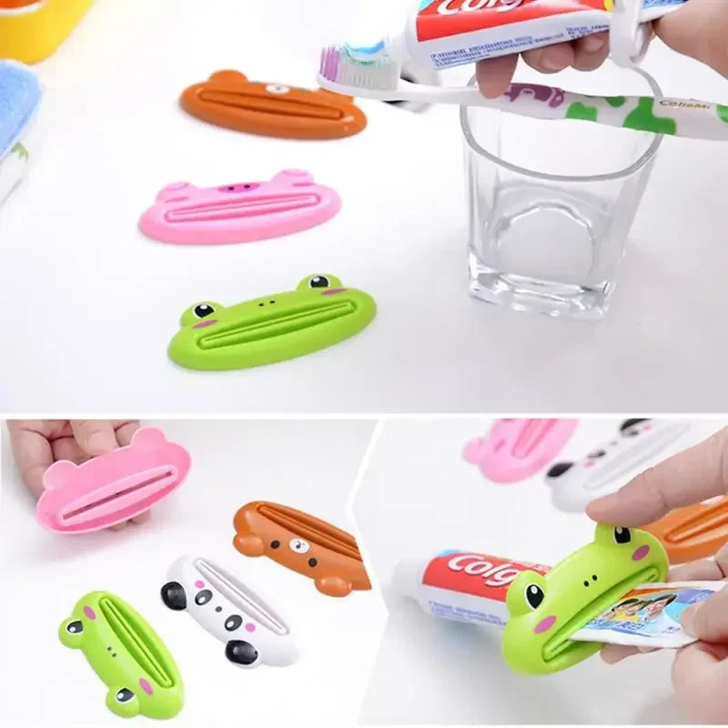 For Home Bathroom 1 Pcs Animal Easy Toothpaste Dispenser Plastic Tooth Paste Tube Toothpaste Squeezer Rolling Holder Cocina