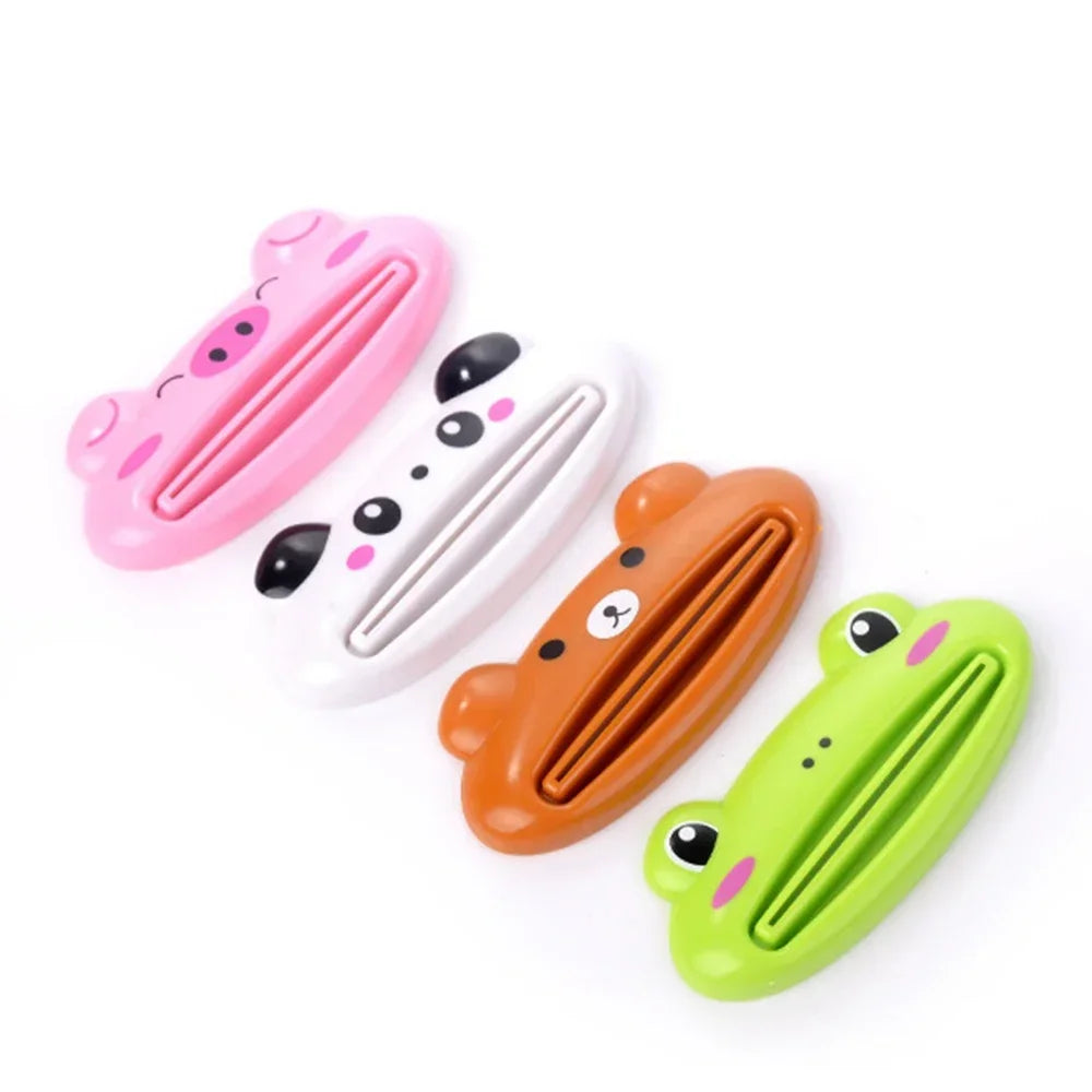 For Home Bathroom 1 Pcs Animal Easy Toothpaste Dispenser Plastic Tooth Paste Tube Toothpaste Squeezer Rolling Holder Cocina