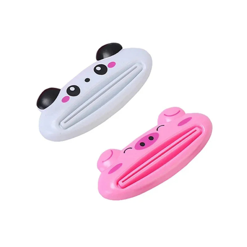 For Home Bathroom 1 Pcs Animal Easy Toothpaste Dispenser Plastic Tooth Paste Tube Toothpaste Squeezer Rolling Holder Cocina