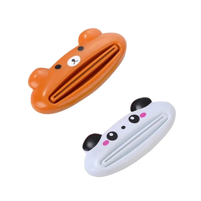 For Home Bathroom 1 Pcs Animal Easy Toothpaste Dispenser Plastic Tooth Paste Tube Toothpaste Squeezer Rolling Holder Cocina