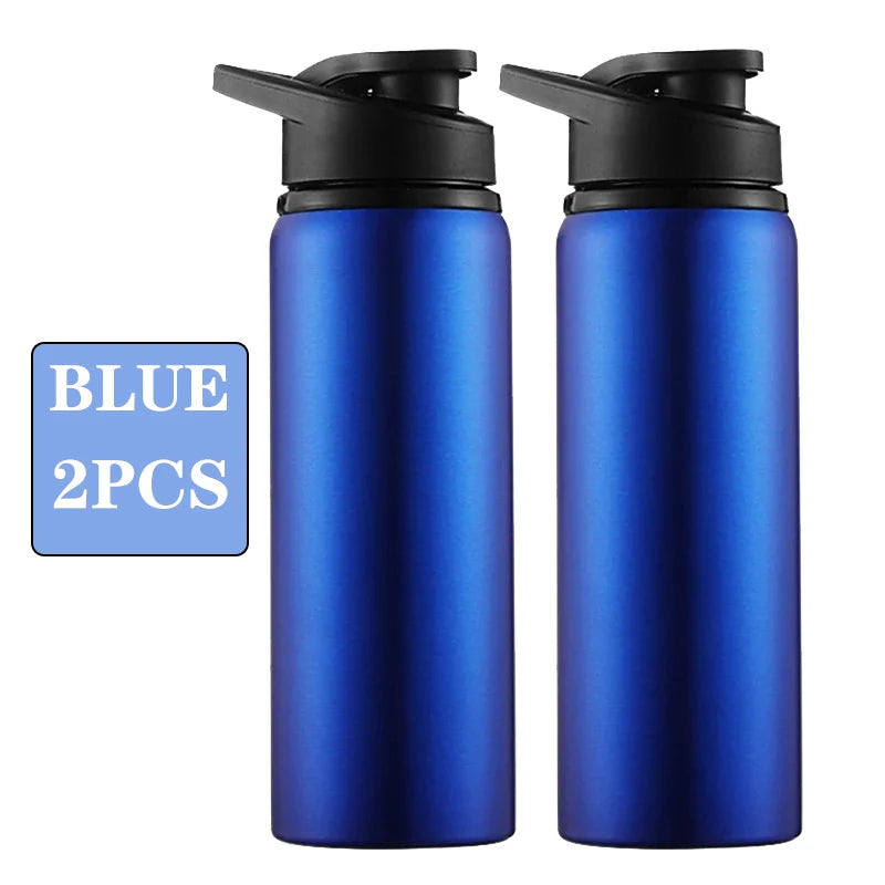 Portable Stainless Steel Water Bottle Bicycle Riding Drinking Water Bottle Outdoor Sport Travel Mug Metal Stainless Steel Bottle