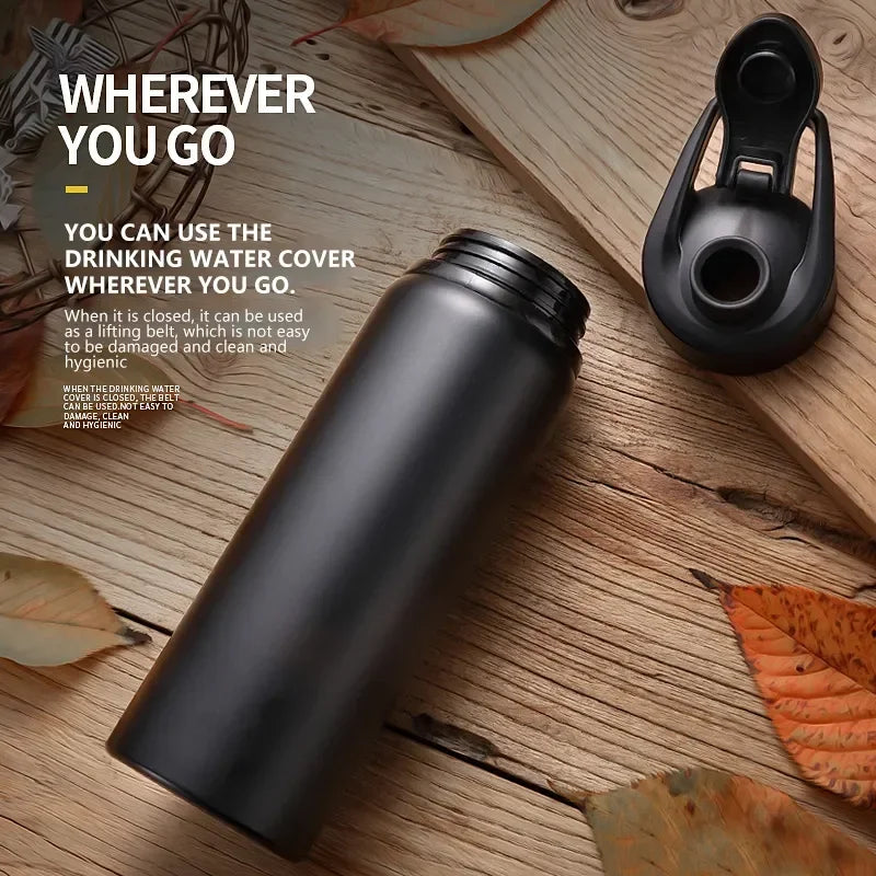 Portable Stainless Steel Water Bottle Bicycle Riding Drinking Water Bottle Outdoor Sport Travel Mug Metal Stainless Steel Bottle