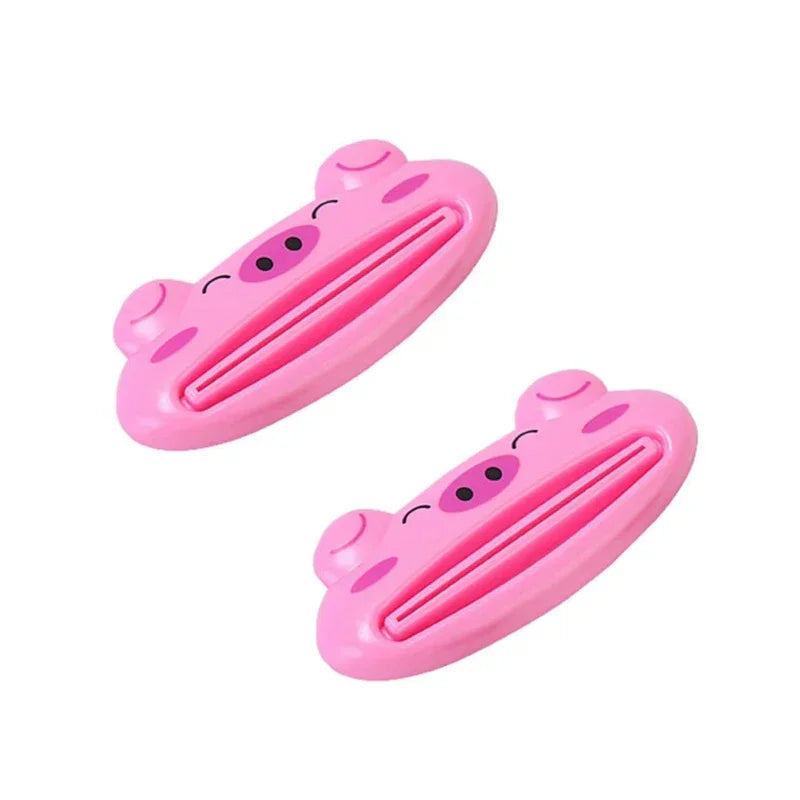 For Home Bathroom 1 Pcs Animal Easy Toothpaste Dispenser Plastic Tooth Paste Tube Toothpaste Squeezer Rolling Holder Cocina