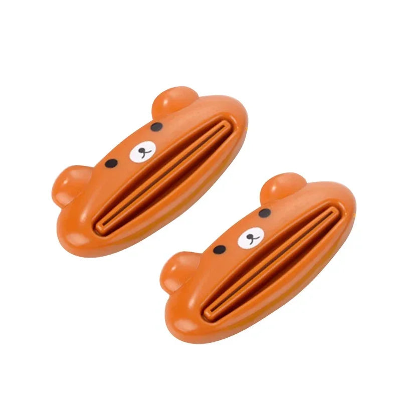 For Home Bathroom 1 Pcs Animal Easy Toothpaste Dispenser Plastic Tooth Paste Tube Toothpaste Squeezer Rolling Holder Cocina